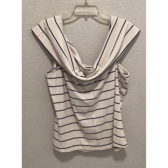 A New Day Striped Sleeveless Cowl Neck Ribbed Top Size 3X - Picture 4 of 4